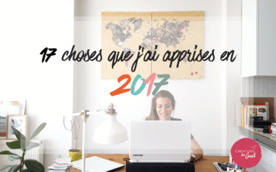 17 choses que j’ai apprises en 2017